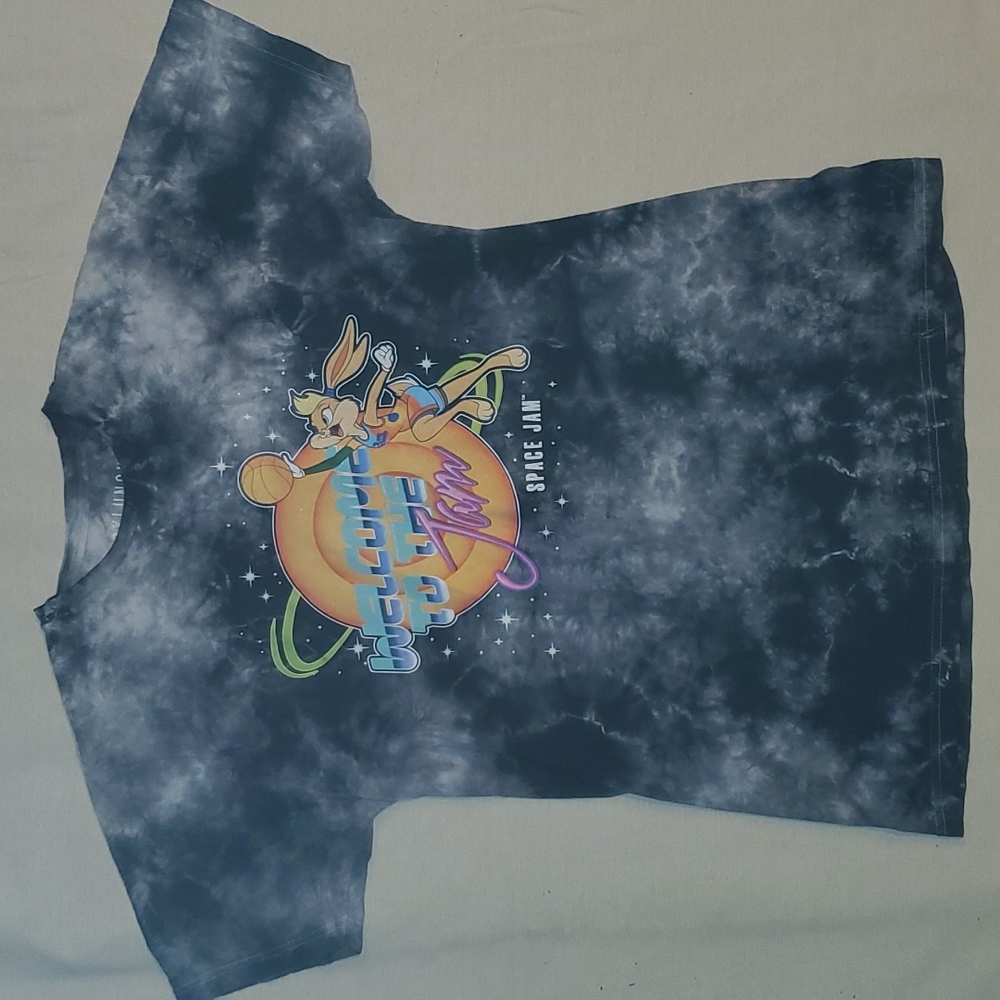 Space Jam mens tye dye graphic tee